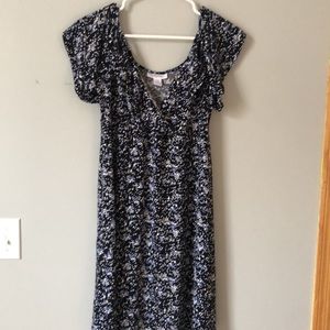 Motherhood maternity wrap top empire waist knit dress